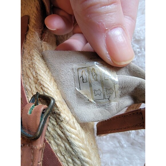 Eric Michael Handmade In Spain Espadrille Wedge Sandals Size 40‎ EU 9 US - Picture 5 of 11